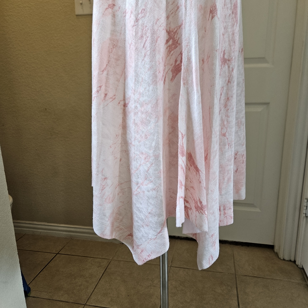 Nally & Millie Pink Marble Print V-Neck Tunic Top – Size XS - Picture 8 of 14